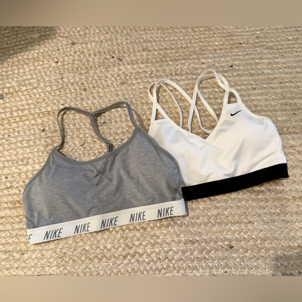 Nike Dri Fit sports bra set of two medium